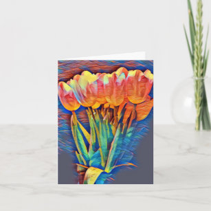 チューリップ 芸術ノートカード Zazzle Co Jp