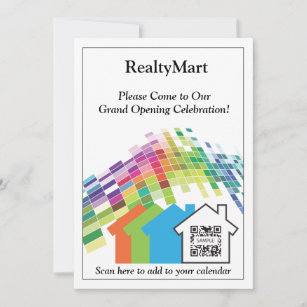 不動産招待状 案内状 インビテーションデザイン Zazzle Co Jp