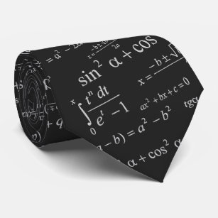 数学ネクタイ 数字柄デザインネクタイ Zazzle Co Jp