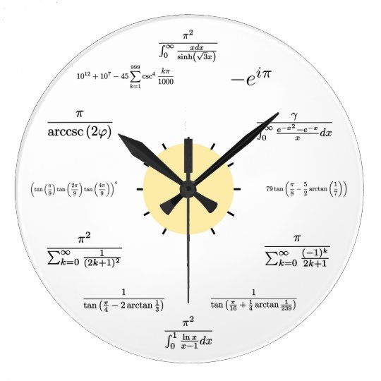 数学の柱時計 ラージ壁時計 Zazzle Co Jp