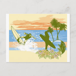 ハワイ 女の子ポストカード Zazzle Co Jp