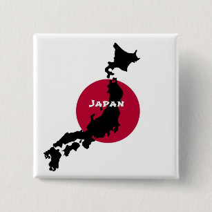 日本 地図缶バッジ Zazzle Co Jp