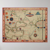 古代小アジアアナトリアの歴史的な地図 ポスター Zazzle Co Jp