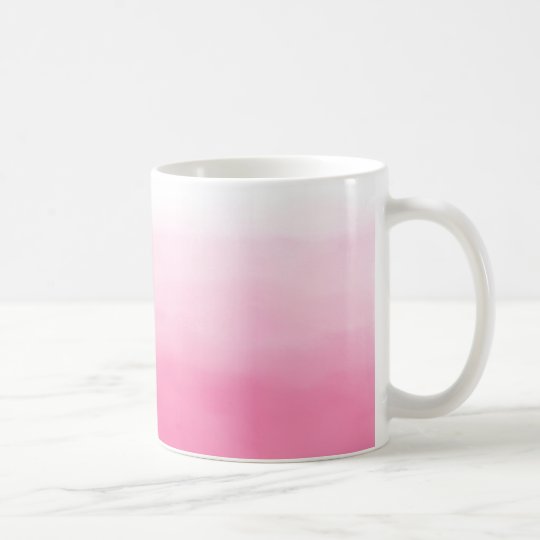 明るいピンクの水彩画のグラデーションなマグ コーヒーマグカップ Zazzle Co Jp