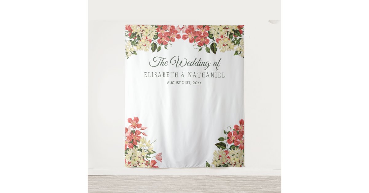 春の結婚式フローラ園のフォトブースの背景 タペストリー Zazzle Co Jp 春の結婚式フローラ園のフォトブースの背景 タペストリー Zazzle Co Jp