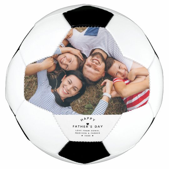 最高のカスタムカッコいいパパ フォトファーズ デイ サッカー サッカーボール Zazzle Co Jp