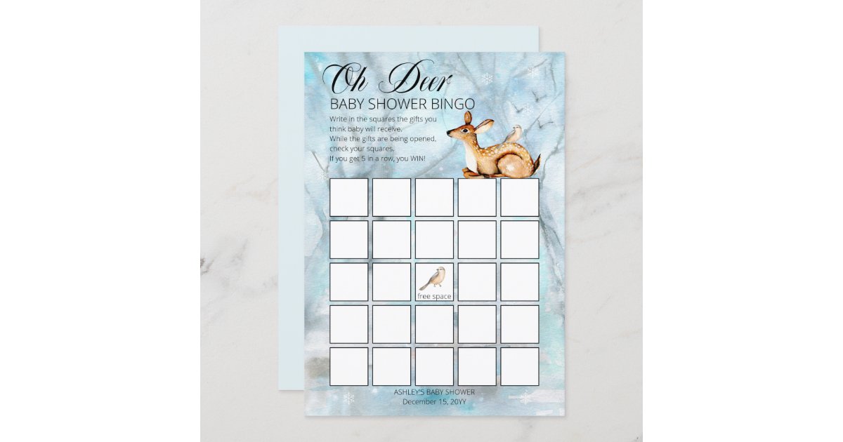 木の国の動物冬の男の子の赤ちゃんがビンゴカード 招待状 Zazzle Co Jp 木の国の動物冬の男の子の赤ちゃんがビンゴカード 招待状 Zazzle Co Jp