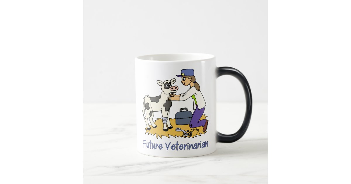 未来の獣医 牛の少女 モーフィングマグカップ Zazzle Co Jp