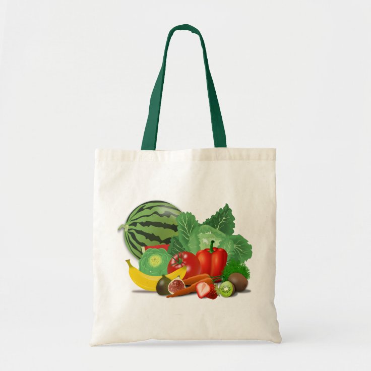 果物と野菜 トートバッグ Zazzle Co Jp