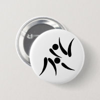 柔道のオリンピックの2005年のピクトグラム 缶バッジ | Zazzle.co.jp