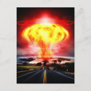 きのこ雲ポストカード Zazzle Co Jp