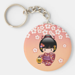 芸者 女の子キーホルダー Zazzle Co Jp