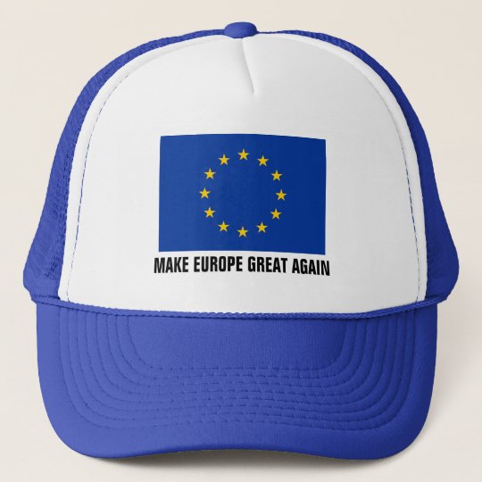 欧州連合の旗の帽子 はヨーロッパを素晴らしく再度させます キャップ Zazzle Co Jp