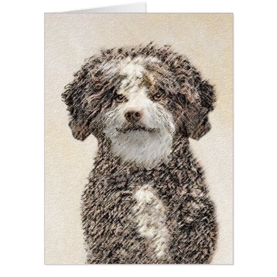 水スペインの犬絵画の可愛いオリジナル カード Zazzle Co Jp