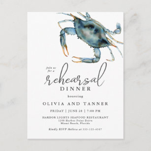 青い カニポストカード Zazzle Co Jp