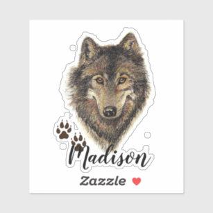 かわいい オオカミシール Zazzle Co Jp かわいい オオカミシール Zazzle Co Jp