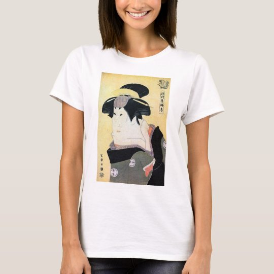 江戸の歌舞伎役者 Sharakuの浮世絵 写楽の江戸kabuki俳優 Tシャツ Zazzle Co Jp