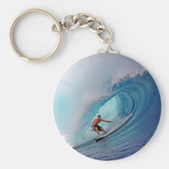 波のmentawaiのサーフの大きく青い島 キーホルダー Zazzle Co Jp