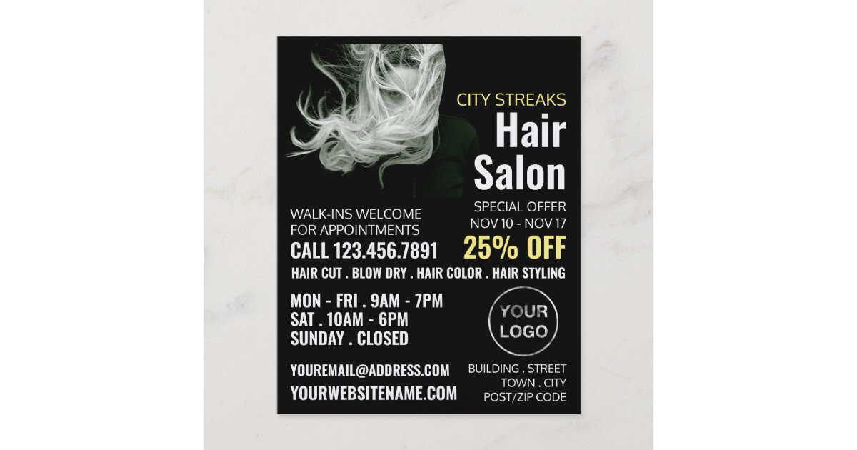 波打った金髪 美容師 ヘアサロン広告 チラシ Zazzle Co Jp 波打った金髪 美容師 ヘアサロン広告 チラシ Zazzle Co Jp