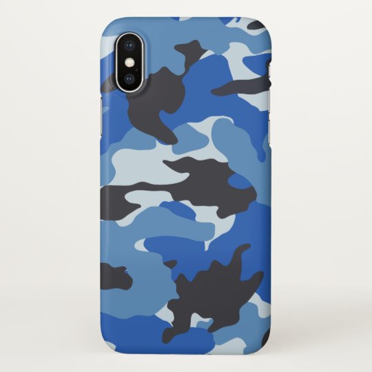 海の青い迷彩柄のカッコいいのカムフラージュパターンzazzle Iphoneケース Zazzle Co Jp