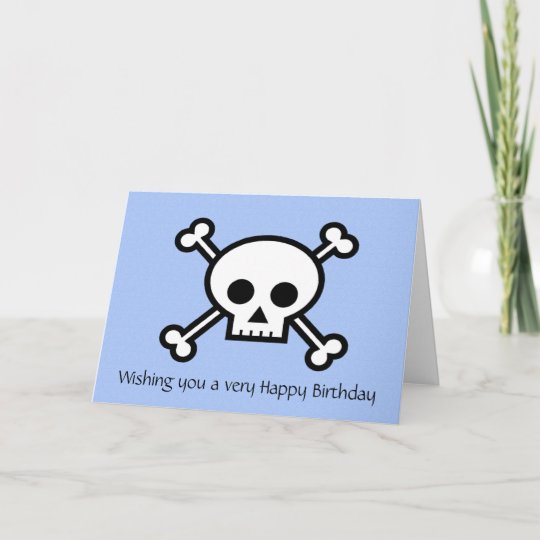 海賊どくろ印のハッピーバースデー カード Zazzle Co Jp 海賊どくろ印のハッピーバースデー カード Zazzle Co Jp