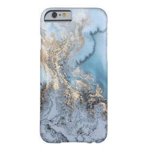 青い 大理石iphoneケース Zazzle Co Jp