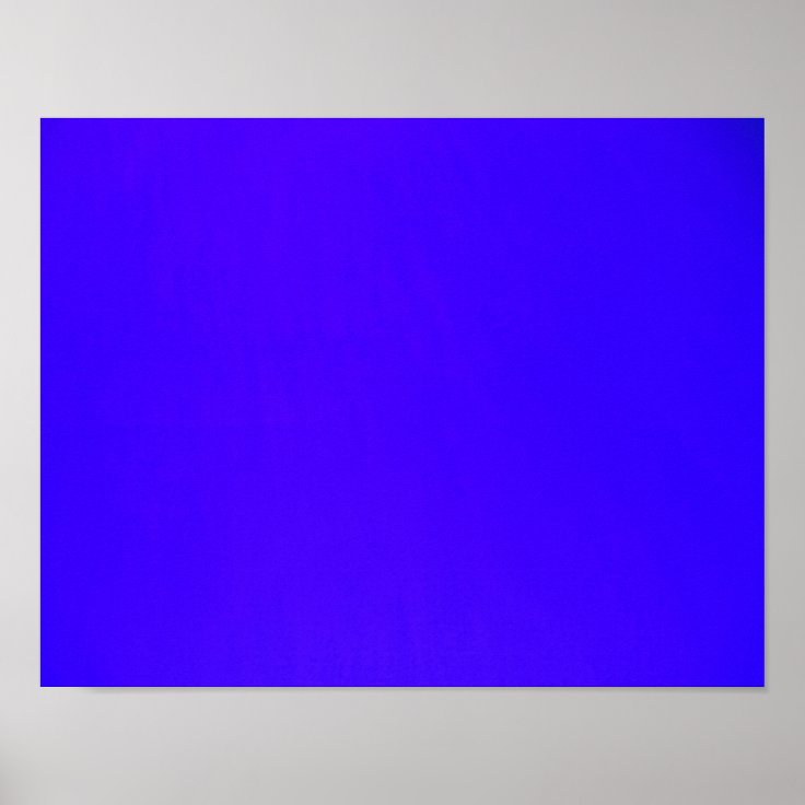 深い王室のブルー無地のカラー211背景壁 ポスター Zazzle Co Jp