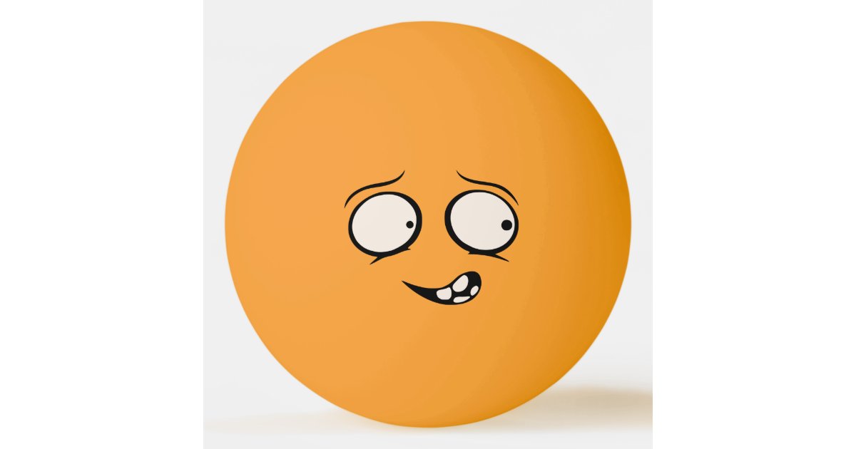 混乱したおもしろいな顔のピンポン球 卓球ボール Zazzle Co Jp 混乱したおもしろいな顔のピンポン球 卓球ボール Zazzle Co Jp
