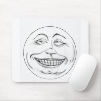 満月様顔貌 マウスパッド | Zazzle.co.jp 