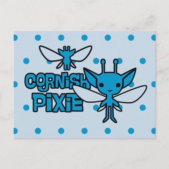 漫画のコーニッシュの妖精のキャラクターの芸術 ポストカード Zazzle Co Jp