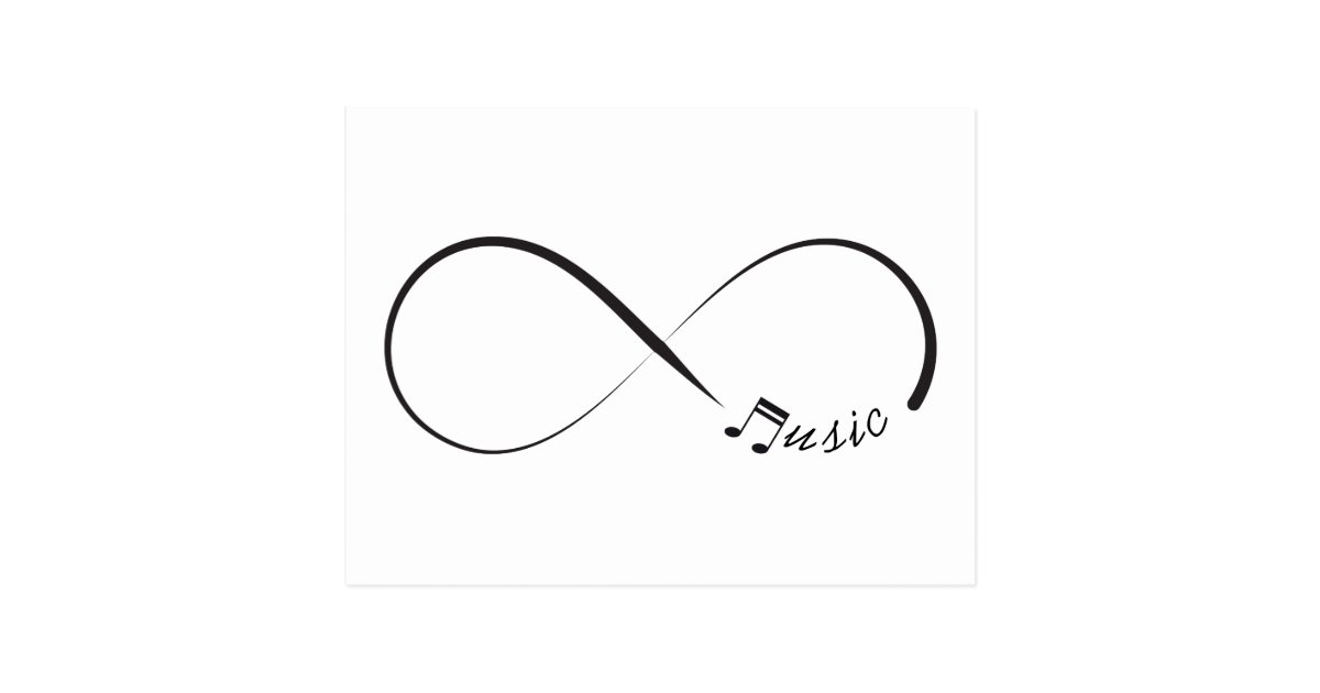 無限音楽記号 ポストカード Zazzle Co Jp 無限音楽記号 ポストカード Zazzle Co Jp