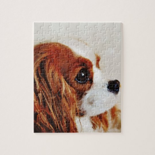 無頓着なチャールズ王スパニエル犬 ジグソーパズル Zazzle Co Jp