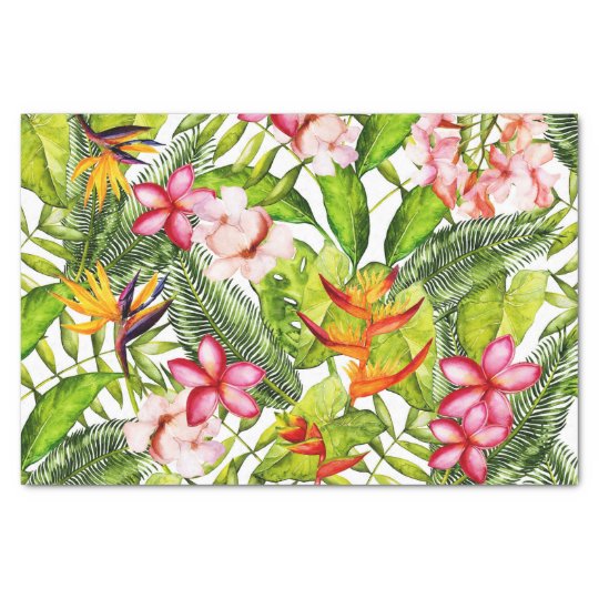 熱帯アロハエキゾチックなジャングルの花 薄葉紙 Zazzle Co Jp 熱帯アロハエキゾチックなジャングルの花 薄葉紙 Zazzle Co Jp