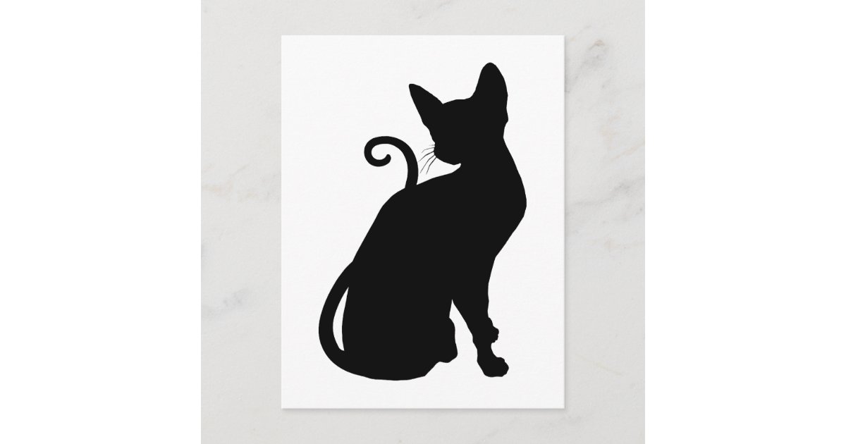 猫シルエット ポストカード Zazzle Co Jp 猫シルエット ポストカード Zazzle Co Jp