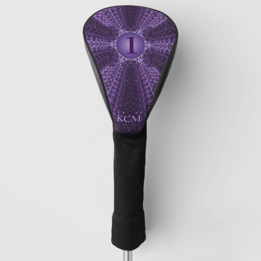 王室のな紫色の宝石で飾られたモノグラム ゴルフヘッドカバー Zazzle Co Jp 王室のな紫色の宝石で飾られたモノグラム ゴルフヘッドカバー Zazzle Co Jp