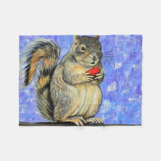 生意気なリスの絵画 フリースブランケット Zazzle Co Jp 生意気なリスの絵画 フリースブランケット Zazzle Co Jp