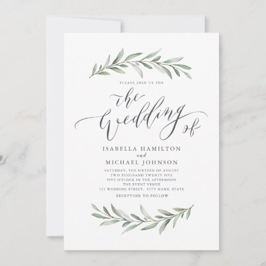 田舎シンプル風の書結婚道 招待状 Zazzle Co Jp