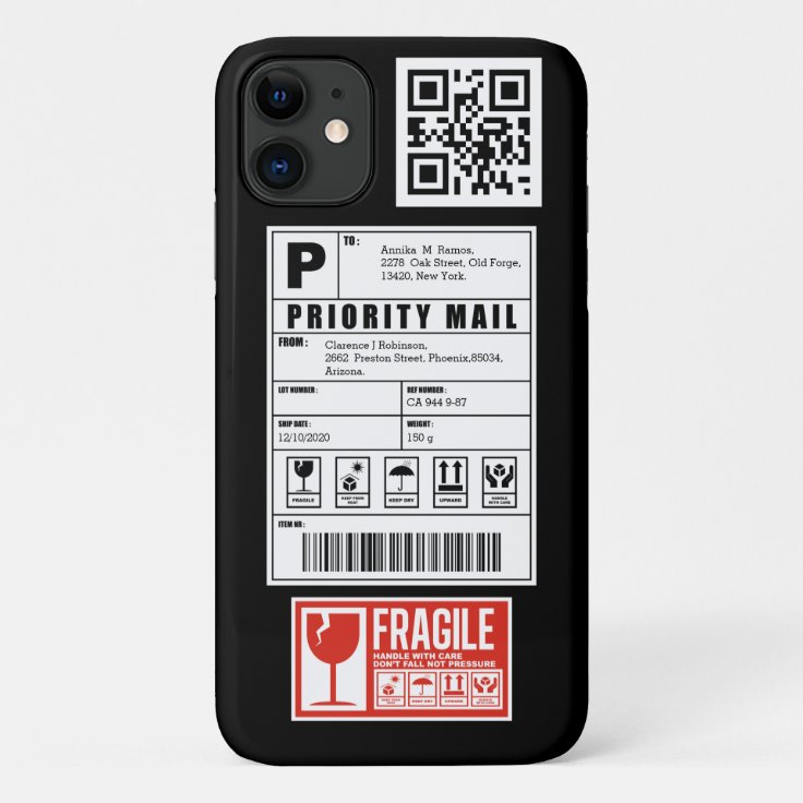 発送ラベル脆弱シールqrコード Case Mate Iphoneケース Zazzle Co Jp