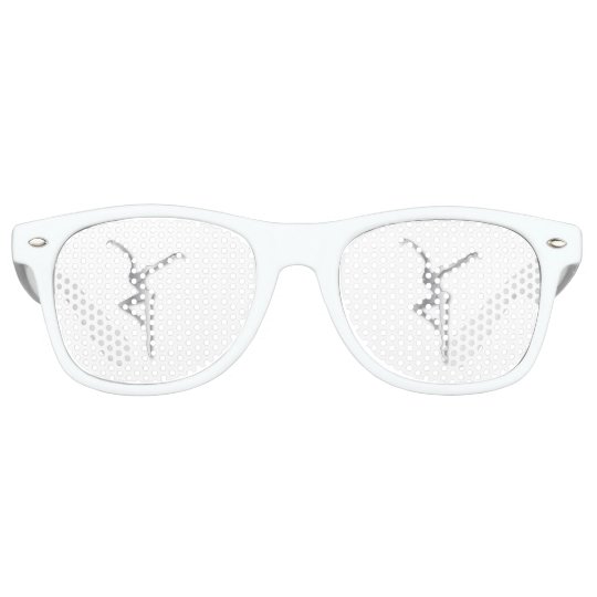 白いサングラスの銀fd レトロサングラス Zazzle Co Jp