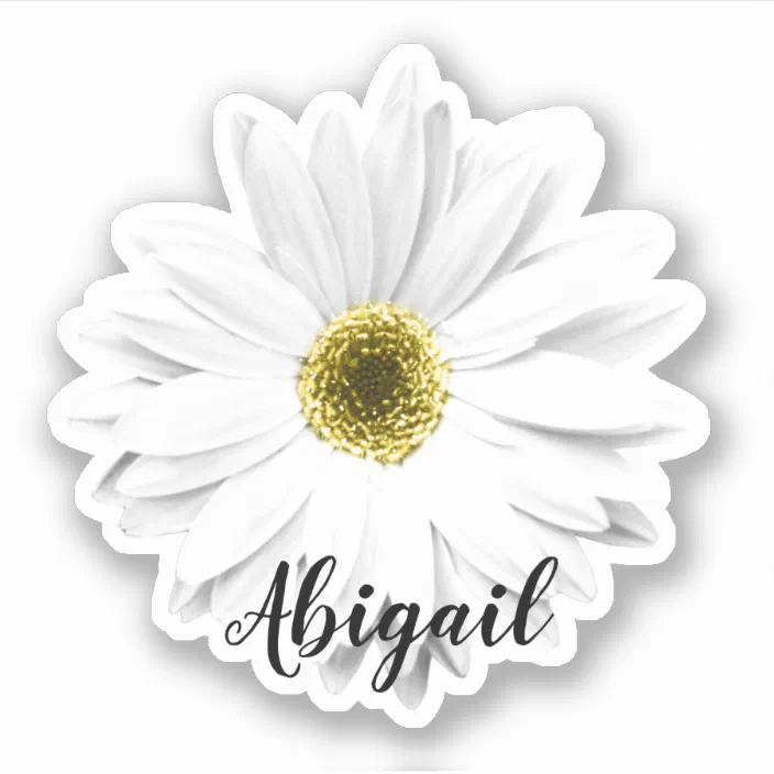 白いデイジーの花の名前 シール Zazzle Co Jp 白いデイジーの花の名前 シール Zazzle Co Jp