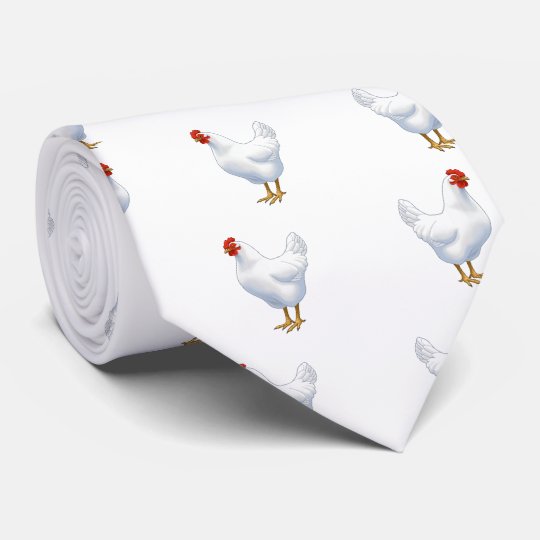 白いレグホンの鶏が可愛い鶏 ネクタイ Zazzle Co Jp 白いレグホンの鶏が可愛い鶏 ネクタイ Zazzle Co Jp