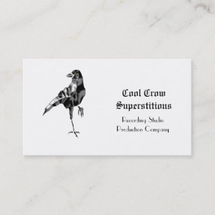 黒い カラス名刺 おしゃれなデザイン名刺 Zazzle Co Jp