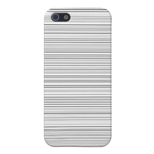 白黒のスタイリッシュな水平線デザイン Iphoneケース Zazzle Co Jp