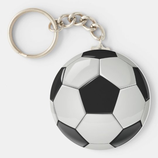 白黒サッカーボールkeychain キーホルダー キーホルダー Zazzle Co Jp