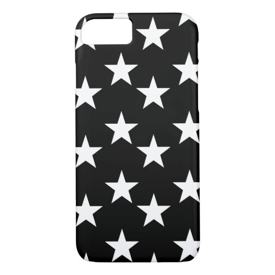 白黒星のプリントの電話箱 Case Mate Iphoneケース Zazzle Co Jp