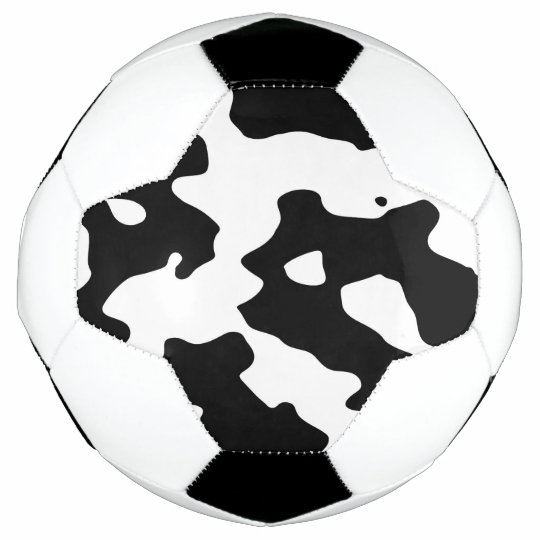 白黒牛パターン サッカーボール Zazzle Co Jp