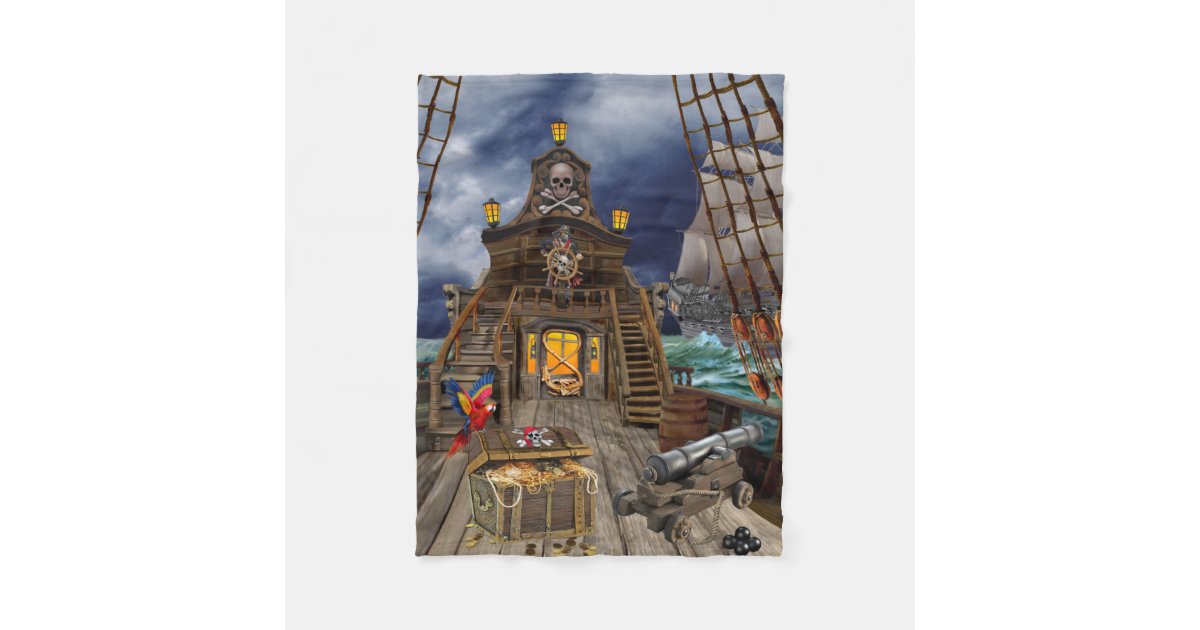 盗まれた海賊宝物 フリースブランケット Zazzle Co Jp