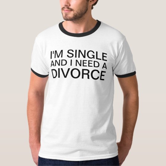 私と離婚独身のが必要 Tシャツ Zazzle Co Jp