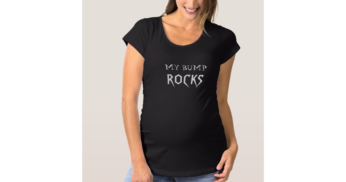 私の隆起は妊婦のなおもしろtシャツを揺すります マタニティtシャツ Zazzle Co Jp