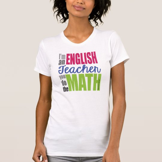 私はです英語の先生 女性のtシャツ Tシャツ Zazzle Co Jp